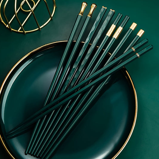 5Pairs\u002FSet High Quality Non-Slip Chopsticks Home Hotel Restaurant Chopsticks